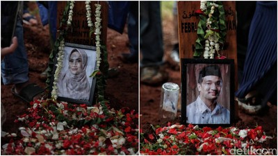 Lihat Lagi Prosesi Pemakaman Vanessa Angel-Bibi dalam Satu Liang Lahad