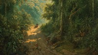 Ini lukisan A View of Mount Megamendung karya Raden Saleh yang juga terjual di Prancis dengan harga Rp 36 miliar dan dibeli oleh kolektor asal Inggris.  Foto: Courtesy of Jack-Phillippe Ruellan Auction