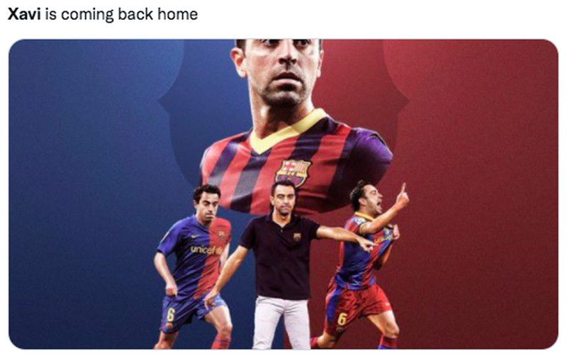 Meme Xavi Hernandez Pulang ke Barcelona untuk melatih