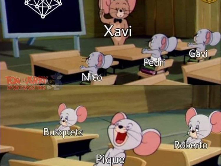Meme Xavi Hernandez Pulang ke Barcelona