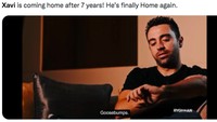 Meme Xavi Hernandez Pulang ke Barcelona