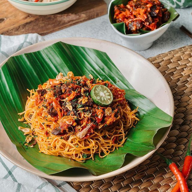 Pasta Fusion dengan racikan bumbu masakan Indonesia yang rasanya lezat.