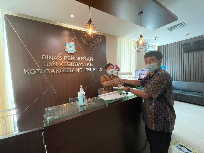 PLN Ciputat kirim surat ke Dinas Pendidikan dan Kebudayaan Tangsel. (Dok PLN Ciputat)