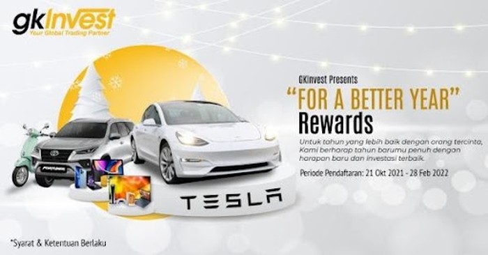 Promo Akhir Tahun GKInvest Berhadiah Tesla