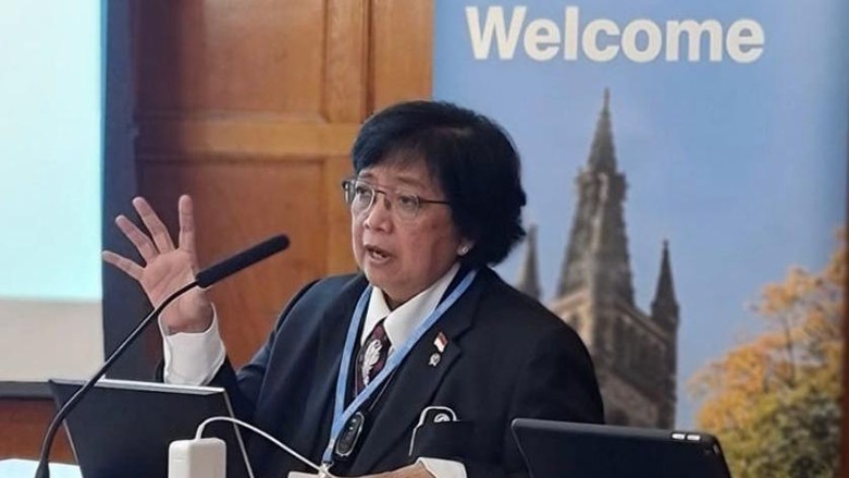 Menteri LHK Siti Nurbaya di Glasgow, Kamis (4/11/2021).