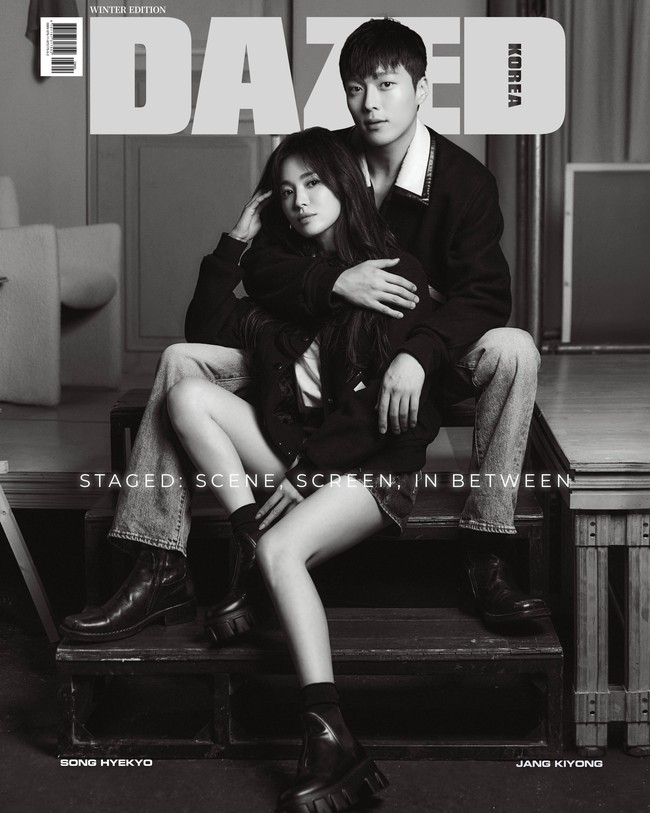 Hari ini, DAZED Korea merilis hasil pemotretan Song Hye Kyo dan Jang Ki Yong. Pasangan drama Korea Now We Are Breaking Up itu akan menghiasi sampul majalah edisi Winter dalam berbagai versi. Foto: dok. Dazed Korea