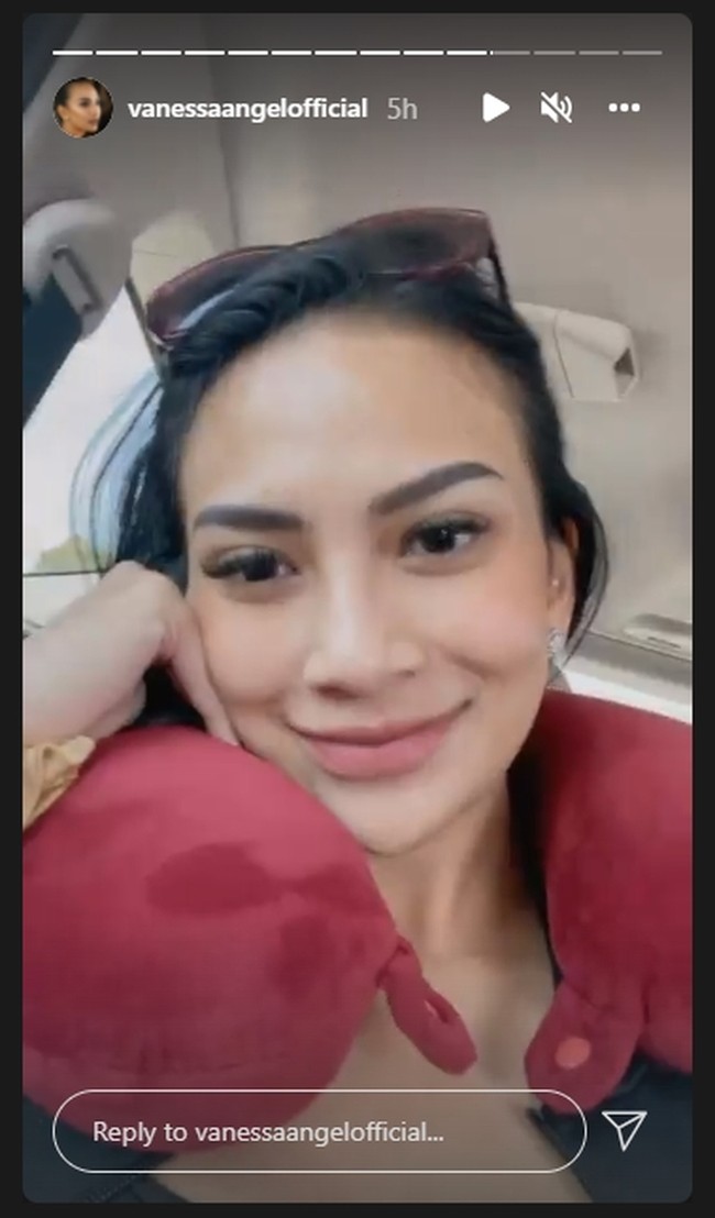 Vanessa Angel sempat memvideokan dirinya saat berada dalam mobil yang membuatnya meninggal dunia dalam kecelakaan. Vanessa tampak tersenyum bahagia memperlihatkan momen dirinya duduk di belakang pengemudi, sementara anaknya Gala berada di sebelahnya bersama pengasuh anaknya.  Foto: Instagram