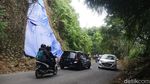 Jalan Kolonel Masturi yang Longsor Mulai Ramai Kendaraan