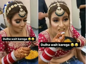 Jelang Pesta Pernikahan, Pengantin Wanita Ini Malah Asyik Makan Mie Instan