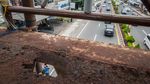 JPO di Cilegon Rusak Parah hingga Berlubang