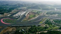 Foto udara Sirkuit Mandalika. Foto: Kemenparekraf