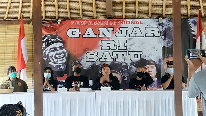Deklarasi dukungan DPD Garis Bali untuk Ganjar Pranowo sebagai calon presiden pada 2024. (Foto: Sui Suadnyana/detikcom)