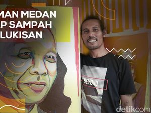 Bang Edy Sulap Sampah Jadi Lukisan Senilai Rp 200 Juta