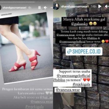 Bos MS Glow, Shandy Purnamasari membeli 1.000 pasang sepatu brand Vanessa Angel.