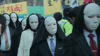 Drama ini bercerita tentang kemunculan makhluk dunia lain yang mengutuk manusia ke neraka. Foto: Netflix/Jung Jaegu | Netflix
