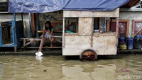 Banjir rob Muara Angke ini terjadi sejak Sabtu (6/7).