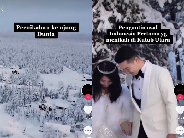 Kisah viral pengantin asal Indonesia menggelar acara pernikahan di Kutub Utara. Kisah viral pengantin asal Indonesia menggelar acara pernikahan di Kutub Utara.