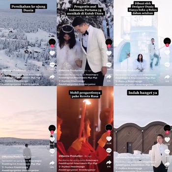 Kisah viral pengantin asal Indonesia menggelar acara pernikahan di Kutub Utara.