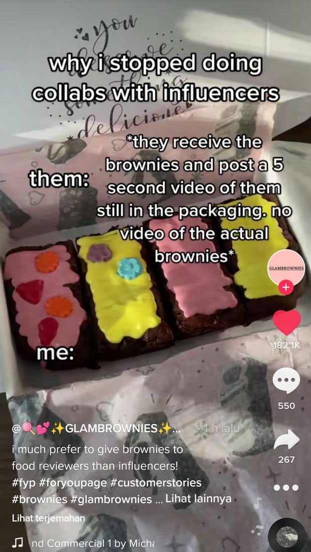 Minta Endorse Brownies Gratis, Tingkah Selebgram Ini Menyebalkan