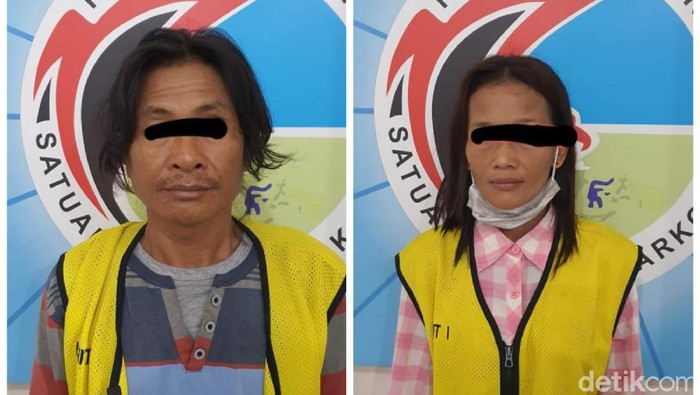 Pasutri di Surabaya ditangkap dalam kasus narkoba. Mereka merupakan pengedar sabu.