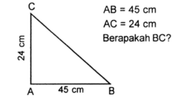 Rumus Pythagoras Contoh Soal Cara Penyelesaiannya 4809