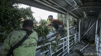 Sementara itu, pohon tumbang tersebut sempat membuat arus lalu lintas dari Cawang menuju Kampung Melayu tersendat.