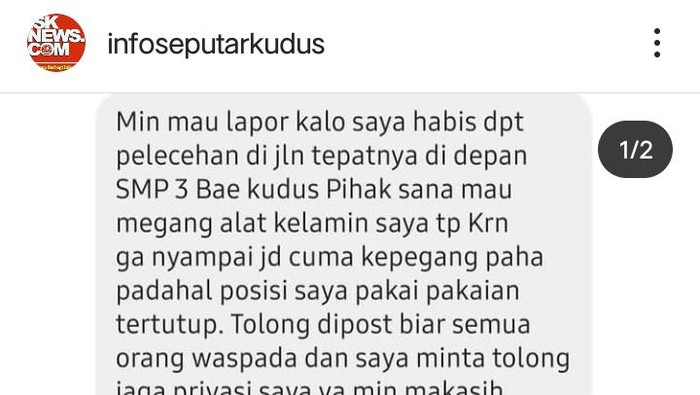Heboh pengakuan korban pelecehan di Kudus