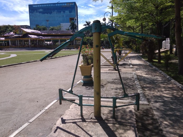 Kondisi fasilitas umum di sekitar Lapangan Merdeka Medan