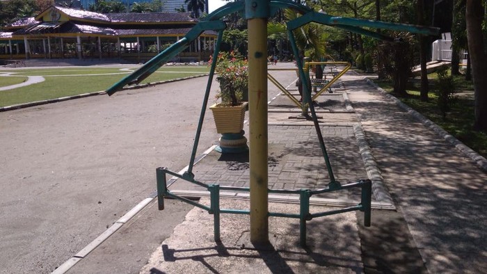 Kondisi fasilitas umum di sekitar Lapangan Merdeka Medan