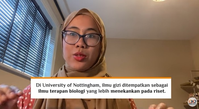 mahasiswi gizi universitas nottingham