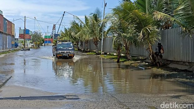 Masih Ada Genangan Rob di Muara Angke-Sunda Kelapa,