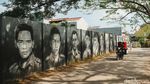 Mural Pahlawan Nasional Mejeng di Tembok Jalan Kota Tangerang
