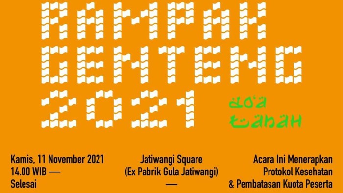 Festival Rampak Genteng Jatiwangi di Majalengka.