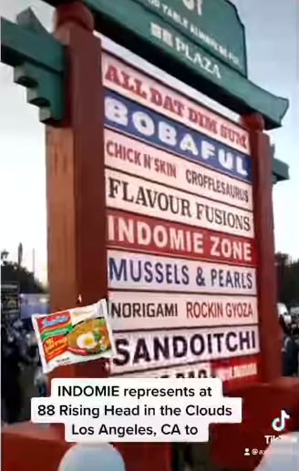 Warung Indomie Hadir di Festival Musik HITC Los Angeles. Harga Satu porsinya Rp 85.000-an.