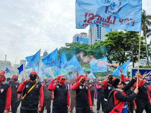 Sejumlah Ruas Jalan Ditutup karena Demo di Patung Kuda, Ini Daftarnya
