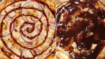 Mungkin saat menuangkan saus, sausnya tumpah jadi meleber.  Foto: Boredpanda