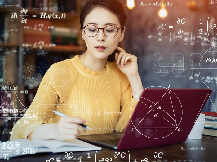 Ilustrasi Wanita Cerdas