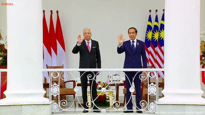 Jokowi Bertemu PM Malaysia Ismail Sabri di Istana Bogor (Foto: Screenshot YouTube Setpres)