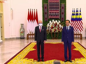 Jokowi Bertemu PM Malaysia Ismail Sabri di Istana Bogor