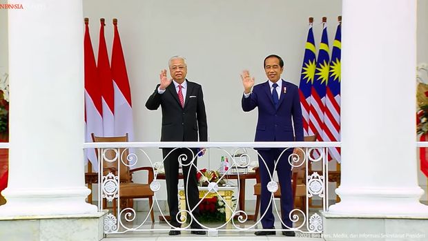 Jokowi Bertemu PM Malaysia Ismail Sabri di Istana Bogor (Foto: Screenshot YouTube Setpres)