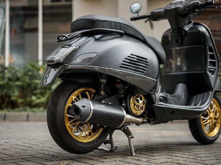 Wujud Vespa Atta Halilintar yang Dimodifikasi Habiskan Rp 75 Juta