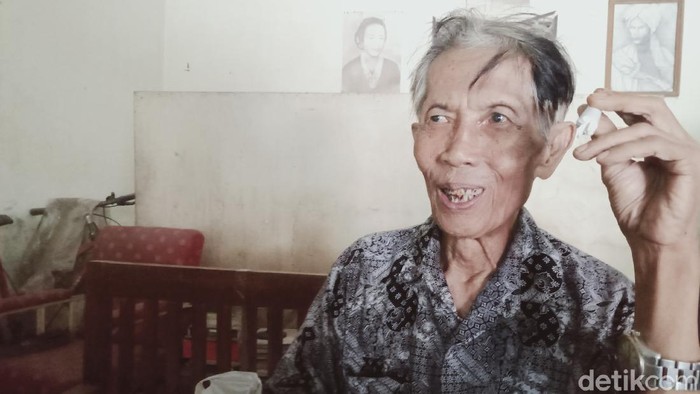 Satimin Tupon, eks pejuang Tentara Pelajar di Klaten, Rabu (10/11/2021).