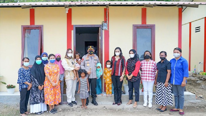 Tempat tinggal baru untuk pasukan Brimob Kompi 4 Batalyon B Polda NTT