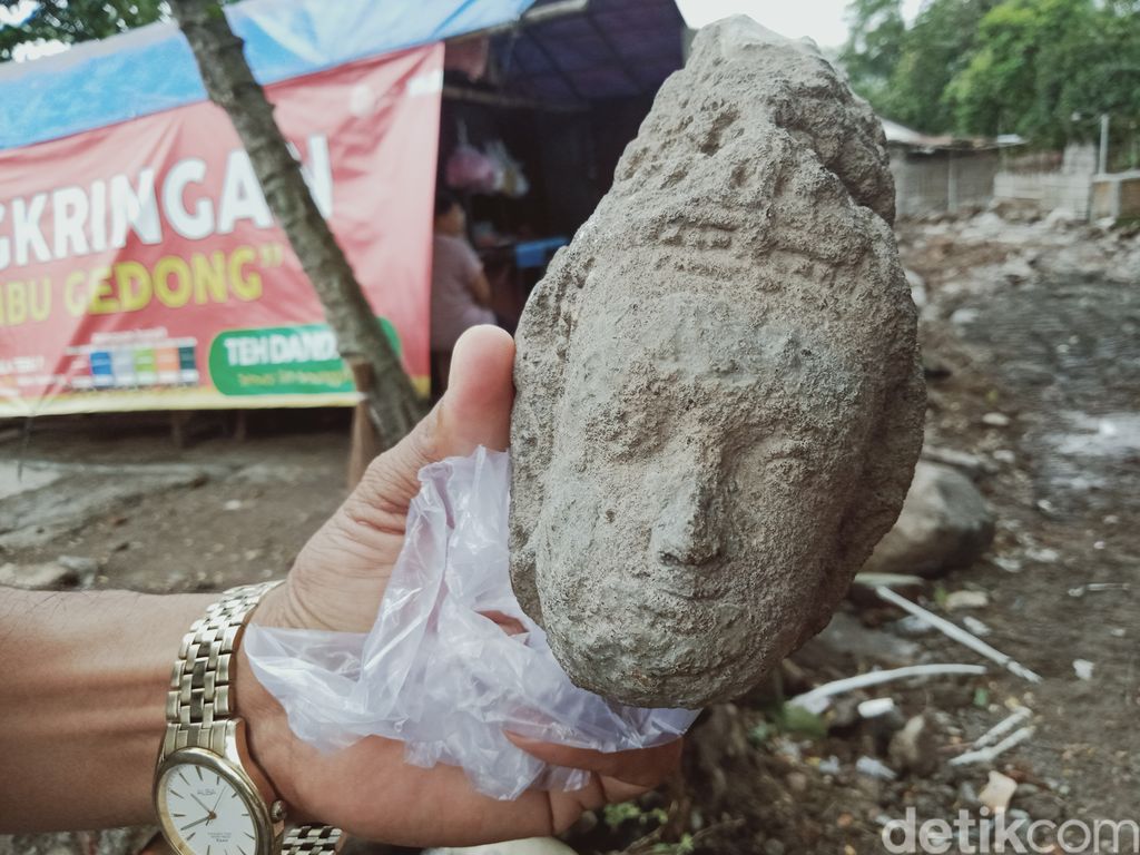 Arca sebatas kepala ditemukan di Umbul Gedong Jetis, Kecamatan Tulung, Klaten