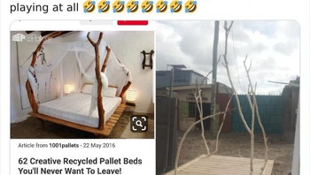 Tempat tidur tidak sesuai digambar. Foto: Boredpanda