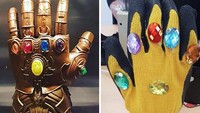 Waduhh... Ini sih beda banget sama iklannya. Sarung tangan Thanos yang satu ini kehebatannya apa ya? (dok. Boredpanda)