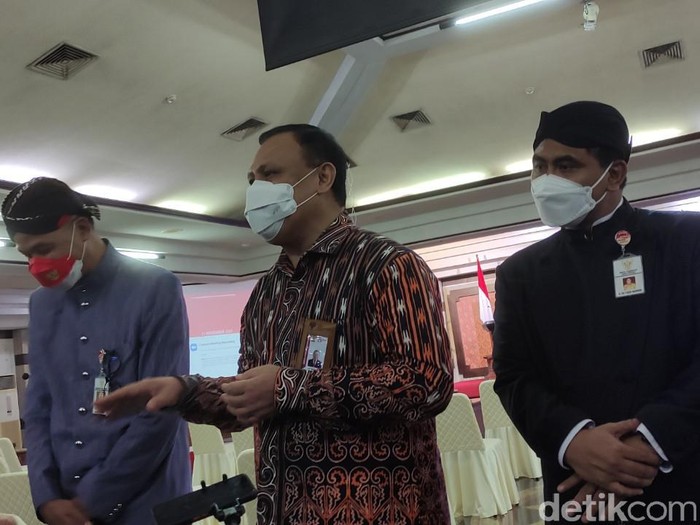Ketua KPK Firli Bahuri di Semarang, Kamis (11/11/2021).