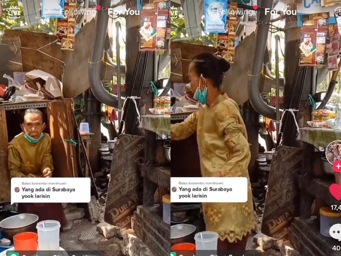 Kisah viral nenek penjual makanan ringan tinggal lemari rongsok.