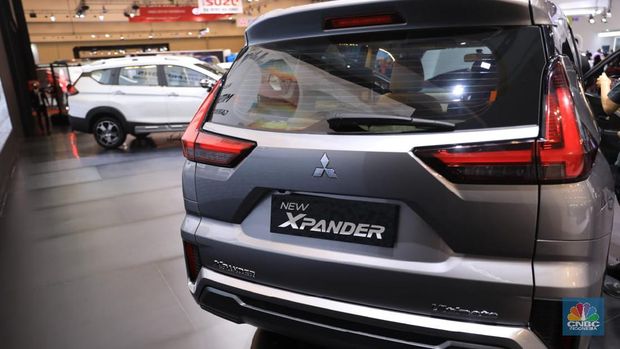 New Xpander di acara GIIAS 2021. (CNBC Indonesia/Muhammad Sabki)