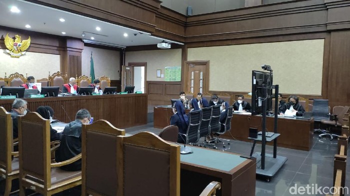 Sidang kasus korupsi lahan untuk program rumah DP Rp 0 di Pengadilan Tipikor Jakarta, Jalan Bungur Besar Raya, Jakpus (Zunita Putri/detikcom)